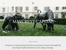 Tablet Screenshot of maycrestcapital.com